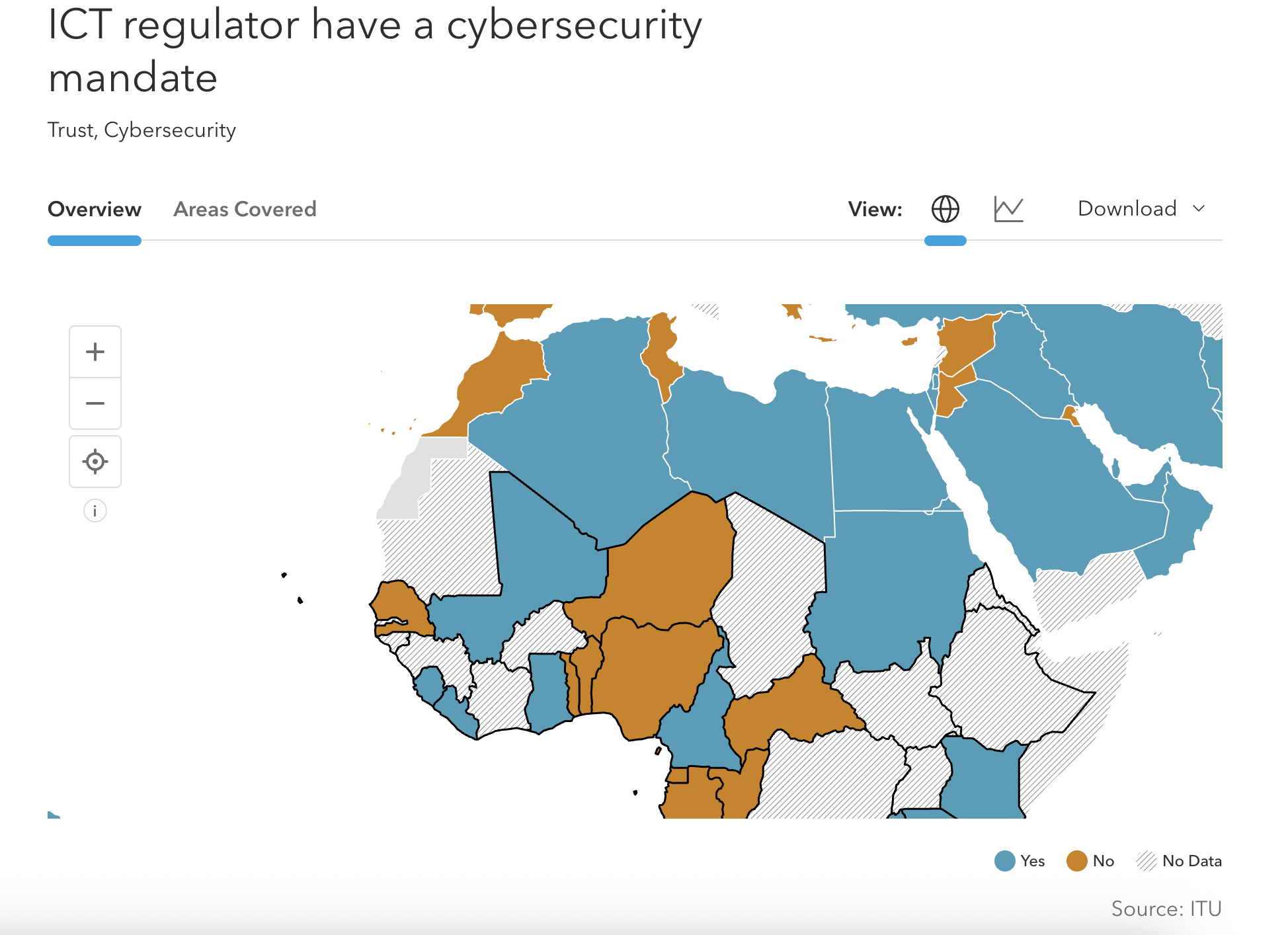 Carte Cybersécurité ITU